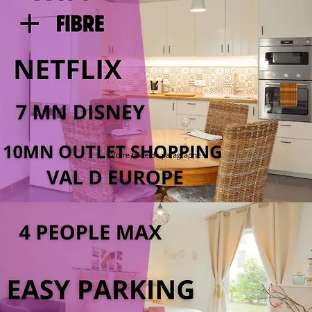 公寓 A 5 Min De Disneyland Paris Cosy Avec Jardin Terrasse Privee